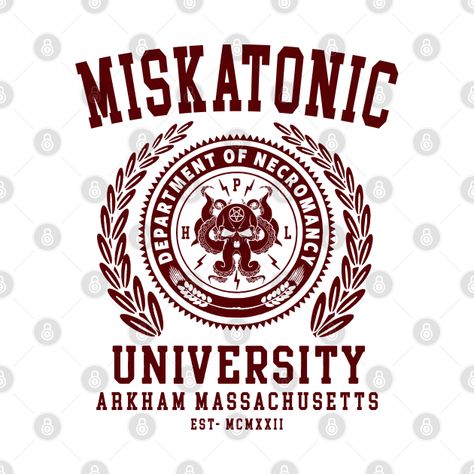 Check out this awesome 'CTHULU+AND+LOVECRAFT+-+MISKATONIC+UNIVERSITY' design on @TeePublic! Lovecraft Mythos, The Shadow Over Innsmouth, Miskatonic University, Hp Lovecraft, Horror Fiction, Cthulhu Mythos, University Tshirt, Call Of Cthulhu, Morale Patch