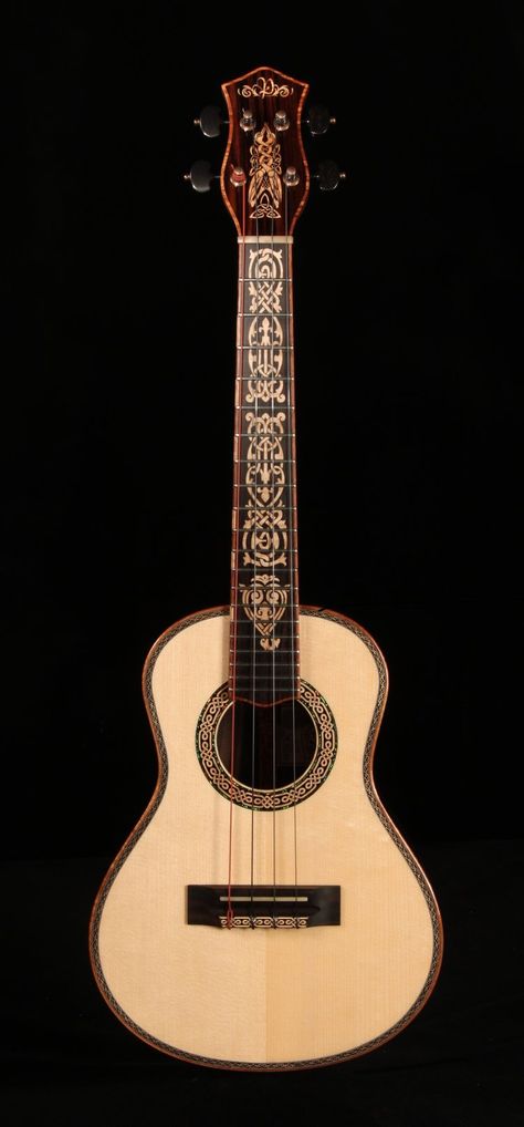 Custom Ukulele, Cool Ukulele, Ukulele Design, Guitar Making, Tenor Ukulele, Ukelele, Celtic Designs, Mandolin, Ukulele