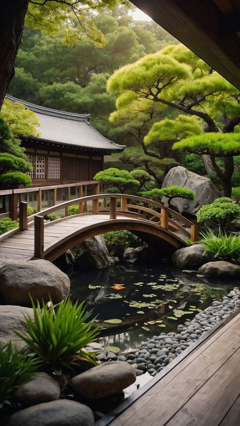 Japanese Style Landscaping, Japanese Garden Design Layout, Japanese Garden Style, Modern Japanese Garden, Japanese Gardens Design Ideas, Vilamoura Portugal, Modern Backyard Design, Beautiful Japanese Gardens, Backyard Designs