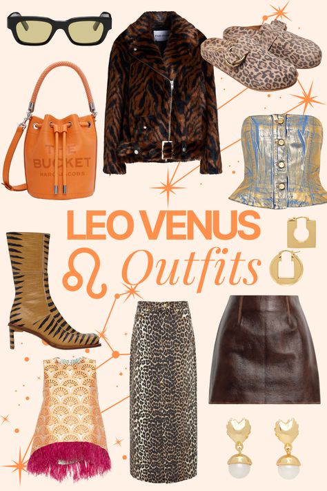 If your Venus is in Leo, your style tends to be daring and maximalist. You embrace trends fearlessly and gravitate towards branded fashion. Your outfits are dramatic and extravagant, yet balanced to complement your presence. You adore bold elements such as feathers, chains, sequins, and vibrant colors like red or black.

#VenusInLeo #LeoStyle #MaximalistFashion #BoldFashion #Trendsetter #DaringStyle #BrandedFashion #DramaticOutfits #Horoscope #CuteOutfit Venus Leo Style Aesthetic, Venus In Leo Style Outfits, Leo Style Outfits, Leo Venus Outfit, Leo Venus Style Outfits, Venus In Leo Style, Venus Leo, Leo Outfits, Leo Fashion