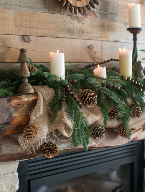 20 Creative Winter Mantel Decorating Ideas to Bring the Season Indoors - H.M.G Winter Mantel Decorating Ideas, Mantel Decorating Ideas, Winter Mantels, Mantel Decorating, Mantel Ideas, Mantel Decorations, Mantle Decor, Cozy Winter, Diy Creative