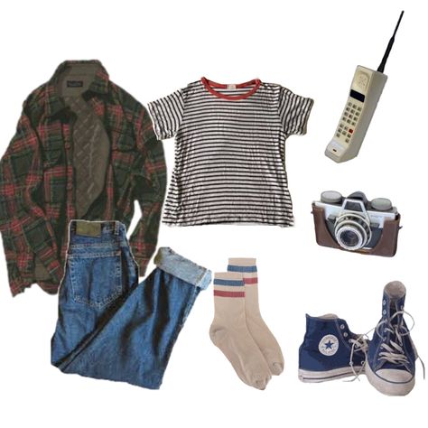 Cute Outfits 80s, Mike Wheeler Outfit Ideas, 80s Grunge Clothes, It 2017 Outfits, 80s Clothes Aesthetic, 80d Outfit, El Stranger Things Outfit, Aesthetic 80s Outfits, Radiohead Inspired Outfits