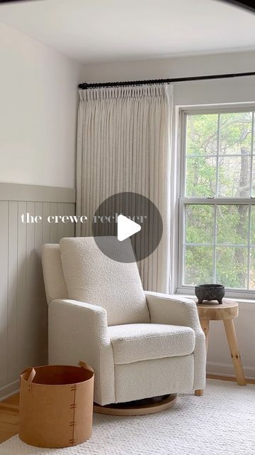 Rebecca Nicola | THKH on Instagram: "A corner I adore 🤍  • @namesake_home has taken the recliner game to the next level 😍 Meet the Crewe Recliner & Swivel Glider in Ivory Boucle ☁️ When I started looking for nursery chairs the reclining feature was a must-have for me. With Matt being 6’2 I also needed a chair with a high back that would be comfortable for both of us. We both sat in this glider and loved it- the comfort, style, functionality, and affordability… it fit all our needs. This chair is the perfect neutral for a baby room, toddler room, or teen room and I can’t wait to see how it grows with our family through all our chapters of life 🤍 @namesake_home graciously sent us this recliner and gave me a 15% off discount code to share with you all- I linked our glider in stories and sa Nursery Chairs, Nursery Chair, Swivel Glider, Toddler Room, Teen Room, A Chair, Comfort Style, Swivel Chair, Discount Code