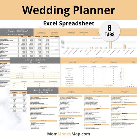 wedding budget spreadsheet template Wedding Spreadsheet Templates, Planner For Wedding, Bill Tracker Template, Wedding Planner Spreadsheet, Wedding Spreadsheet, Expense Categories, Budget Planner Spreadsheet, Budget Planner Excel, Wedding Planning Budget