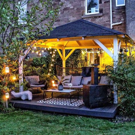 The Top 80 Best Gazebo Ideas - Backyard Ideas Small Garden Gazebo, Diy Gazebo Ideas, Park Landscape Design, Gazebo Decor, Pavilion Ideas, Diy Gazebo, Facts About Yourself, Gazebo Plans, Gazebo Ideas