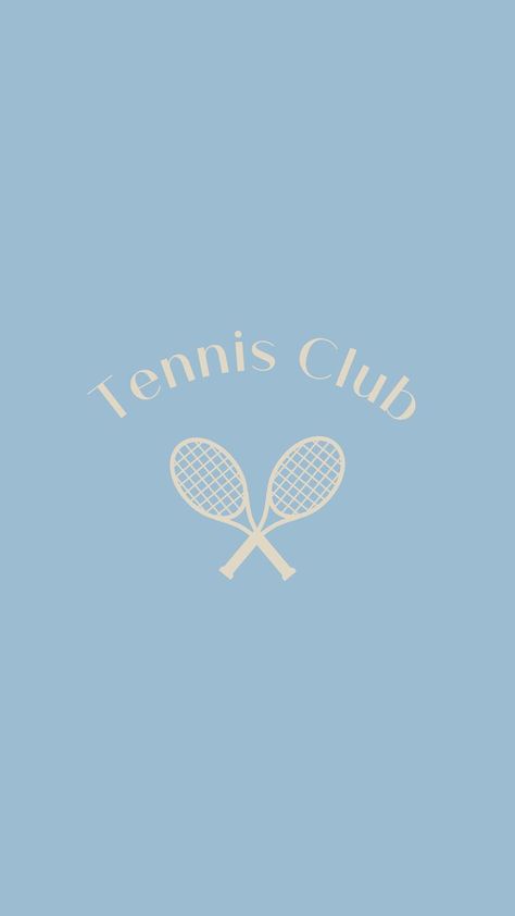 blue background with "Tennis Club" Tennis Wallpaper Aesthetic, Tennis Aesthetic Wallpaper, Wallpapers With Quotes, Tennis Wallpaper, Club Quote, Tennis Aesthetic, Aesthetic Phone Wallpaper, Free Aesthetic, Tennis Style