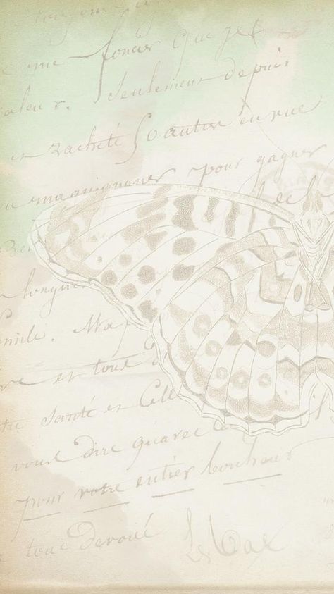 Aesthetic Paper Background Vintage, Butterfly Iphone Wallpaper Aesthetic, Aesthetic Note, Pretty Background, Old Paper Background, Blank Background, Paper Note, Scrapbook Background, Butterfly Illustration