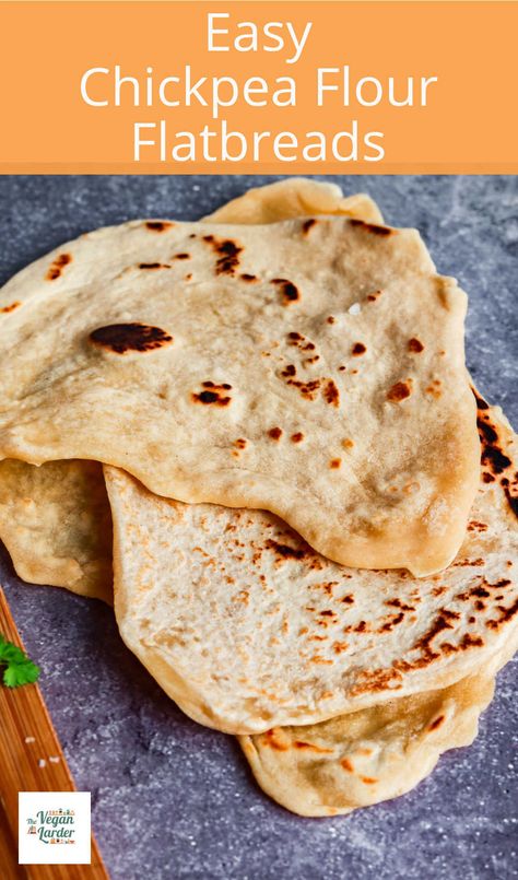 Chickpeas Bread, Gram Flour Bread, Chickpea Bread Recipes, Chickpea Naan Bread, Healthy Flat Bread, Protein Flatbread, Chickpea Bread Recipe, Recipes With Chickpea Flour, Chickpea Naan