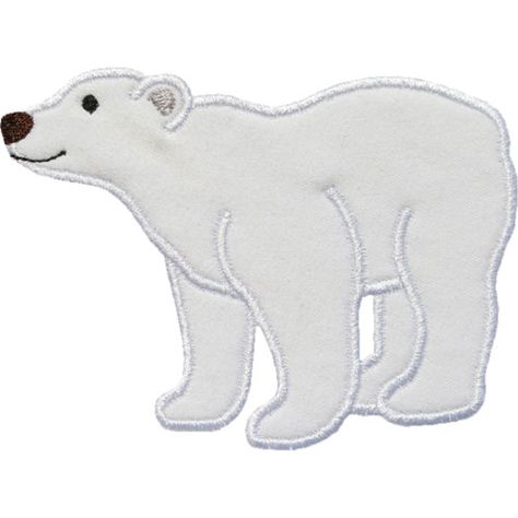 Polar Bear Applique, Surface Pattern Design Sketchbooks, Christmas Applique Designs, Moose Silhouette, Bear Applique, Polar Bear Ornaments, Felt Ornaments Patterns, Patchwork Inspiration, Needle Felted Christmas