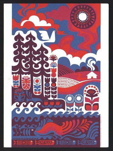 Finnish Patterns, Finnish Folk Art, Sanna Annukka, Person Illustration, Finnish Art, Folk Illustration, Folk Art Flowers, Scandinavian Folk Art, Scandinavian Art