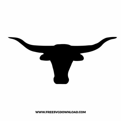 Cow Skull Silhouette, Cow Skull Svg Free, Cowboy Branding Design, Longhorn Cow Drawing, Cowboy Svg Free, Cow Svg Free Files For Cricut, Longhorn Drawing, Carhartt Svg, Kid Sayings