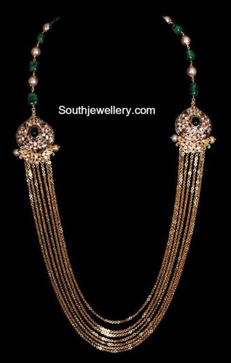 Latest Indian Jewellery, 22 Carat Gold Jewellery, Antique Jewellery Designs, Gold Jewelry Simple Necklace, Beautiful Gold Necklaces, Gold Necklace Indian Bridal Jewelry, Indian Jewellery Design Earrings, Antique Jewelry Indian, Gold Pendant Jewelry