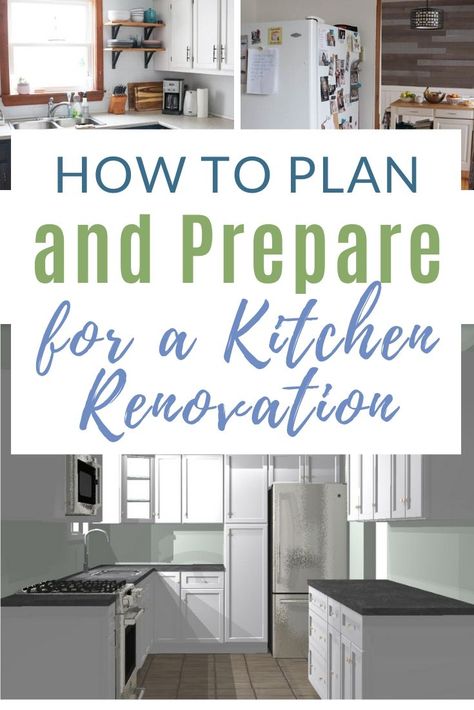 How to plan and prepare for a kitchen renovation; working with a designer to create a new layout. #kitchen #renovation #diypassion Kitchen Remodel Must Haves List, Kitchen Renovation Diy Ideas, Glass Display Shelves, Renovation Tips, Renovation Diy, Laminate Counter, Kitchen Designer, Diy Kitchen Renovation, Animals And Birds