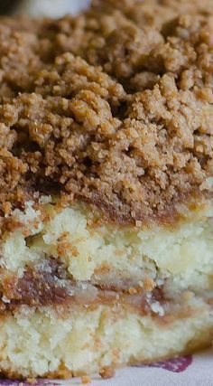 Paula Deen Coffee Cake, Breakfast Cinnamon Cake, Make Ahead Breakfast Coffee Cake, Cinnamon Roll Crumb Cake, Bisquick Velvet Crumb Cake, Buttery Coffee Cake, 8 X 8 Coffee Cake Recipes, Cinnamon Filling For Cake, Cinnamon Crumb Coffee Cake