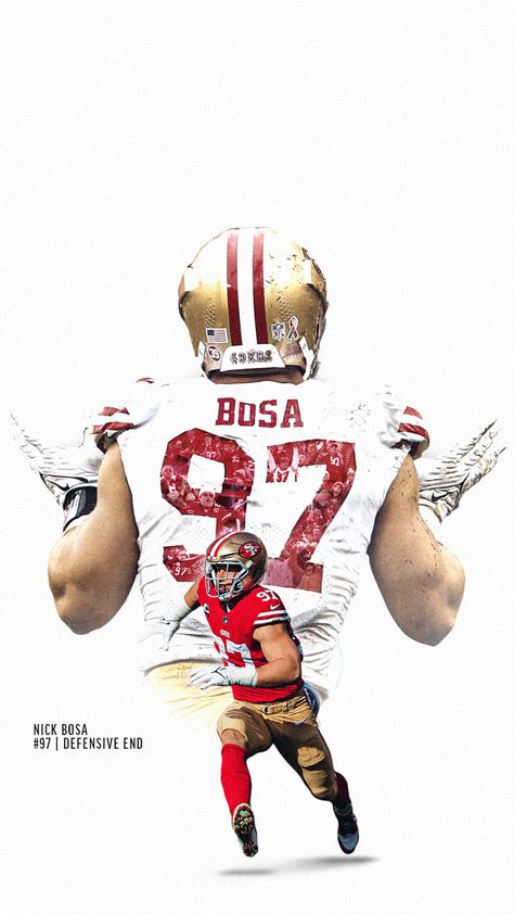 Nick Bosa Wallpaper, 49ers Wallpaper, 49ers Pictures, Sf Niners, Nick Bosa, 49ers Players, Nfl Football 49ers, Baseball Teams Logo, Football Usa