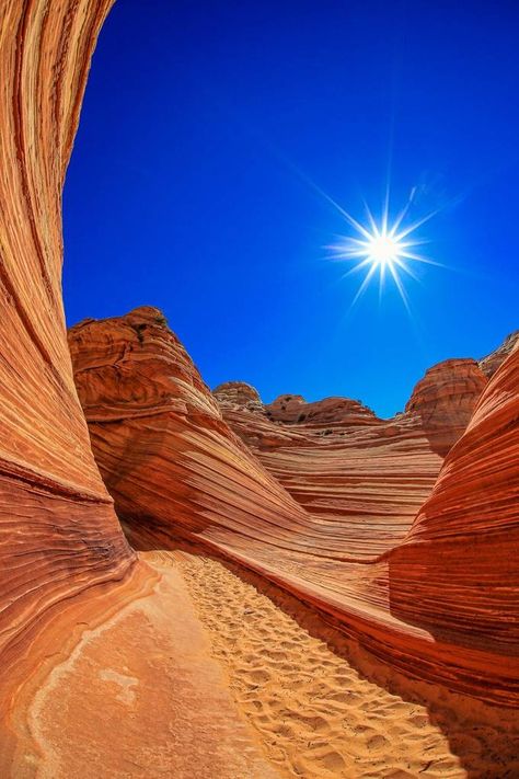 The Wave Arizona, Desert Area, Red Rocks, Rock Formations, Sand Dunes, Red Rock, The Wave, Places Around The World, Amazing Nature