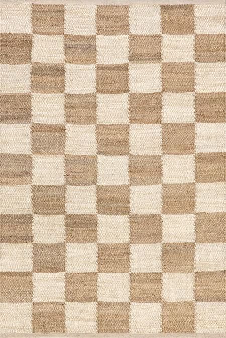 Responsbily Handcrafted Cassia Classic Checkered Ivory Rug Dark Grey Rug, Rug Ivory, Target Rug, Checkered Rug, Jute Area Rugs, Natural Fiber Rugs, Ivory Area Rug, Rugs Usa, Nursery Rugs