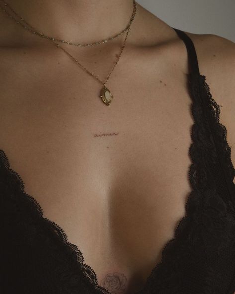 I v o t a t t o o on Instagram: “a i m e r” Tattoo Near Breast, Tattoo Breast, Collar Bone Tattoos, Collarbone Tattoos, Tattoos For Females, V Tattoo, Ear Tattoos, Bone Tattoos, Petite Tattoos