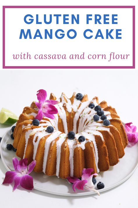 Gluten free mango cake that is so delicious with lime (zest and juice) to enhance the flavour of the mango. #glutenfreecake #glutenfreemangocake Gluten Free Cake Recipe, Mango Cake, Gluten Free Cake, Delicious Cake Recipes, Gluten Free Flour, Gluten Free Cakes, Easy Cake Recipes, Gluten Free Baking, Gluten Free Desserts