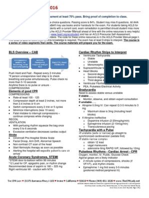 ACLS Cheat Sheet | Cardiopulmonary Resuscitation | Medical Treatments Acls Study Guide, Acls Cheat Sheet, Sinus Massage, Acls Test, Cardiogenic Shock, Cardiac Rhythms, Cardiopulmonary Resuscitation, Chest Discomfort, Airway Management