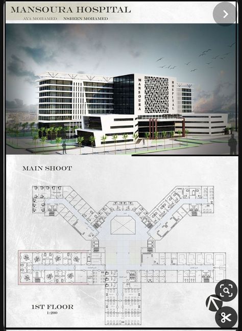 Hospital Design Architecture Floor Plans, Hospital Plan Architecture, Hospital Plan Design, Hospital Architecture Plan, Hospital Elevation Design, Modern Hospital Architecture, Hospital Building Design, Hospital Plan, Hospital Floor Plan