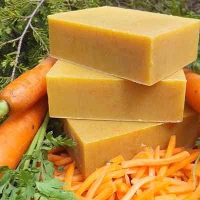 A buttery rich, mild, moisturizing organic soap excellent for dry, damaged, maturing or sensitive skin. Types Of Essential Oils, Carrot Soap, Organic Bar Soap, Unscented Soap, Carrot Seeds, Baking Soda Shampoo, Honey Soap, Homemade Soap Recipes, Growing Grapes