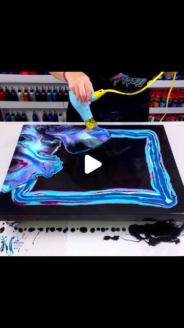 Kanella Ciraco Art on Instagram: "This turned out exactly how I had hoped! Love the turquoise and purples on this piece! 🔴 SOLD • #kanellaciracoart #satisfying #youtube #tutorial #learn #artist #blessed #reels #reelsinstagram" Acrylic Art Projects, Easy Easter Decorations, Acrylic Pouring Art, Watercolor Ideas, Acrylic Painting Tutorials, Pouring Painting, Turquoise And Purple, Pouring Art, February 1