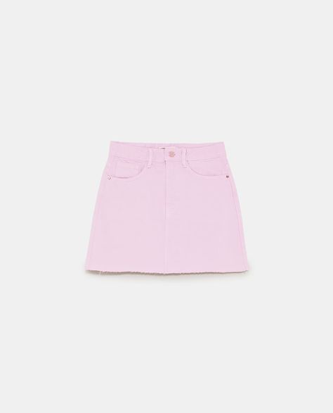 Zara TRF Pale Lilac Denim Mini Skirt Pale Lilac, Outfit Png, Girl Closet, Teenager Outfits, Denim Mini, Denim Mini Skirt, Retro Outfits, I Got This, Mini Skirt