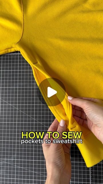 Easy Diy Clothing Alterations, Adding Pockets To A Jacket, Sweatshirt Alterations Ideas, Altering Clothes Refashioning, Pockets Fashion Details, Sewing Clothes Refashion, Refashion Clothes Upcycling, Sweatshirt Refashion Remake, Adding Pockets