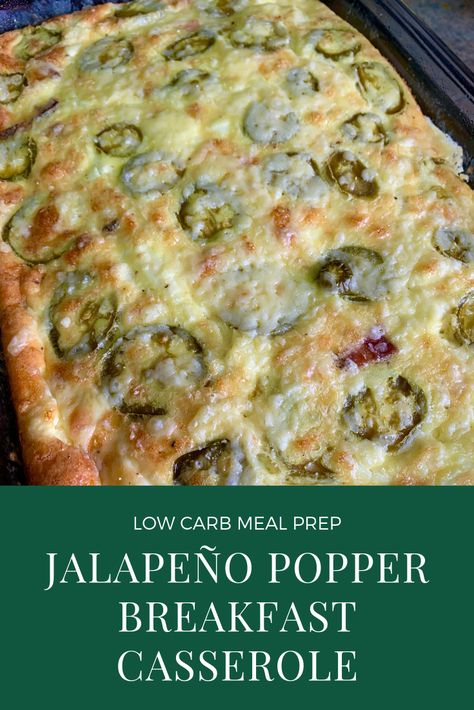 Breakfast Casserole Low Carb, Casserole Low Carb, Low Carb Breakfast Casserole, Shake It Up, Easy Breakfast Casserole Recipes, Low Carb Meal Prep, Low Carb Meal, Breakfast Casserole Easy, Jalapeno Popper