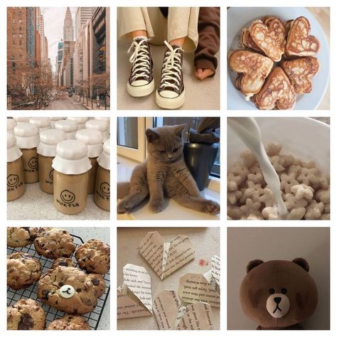 Cat Moodboard Aesthetic, Coffee Moodboard Aesthetic, Bear Moodboard, Brown Moodboard Aesthetic, Brown Mood Board, Cat Moodboard, Brown Moodboard, Animal Moodboard, Cat City