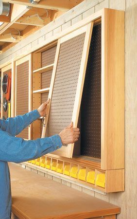 Woodsmith Plans, Woodworking Shop Plans, Woodworking Shop Layout, Shop Cabinets, Garage Work Bench, Woodworking Workbench, Shop Layout, Popular Woodworking, Wood Plans