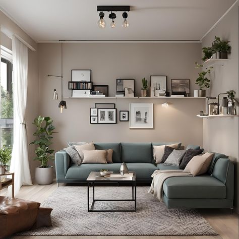 Small living room inspo ✨️ Small Living Room Ideas Apartment Modern, Living Room Color Inspiration, Room On A Budget, Small Living Room Layout, Small Living Room Design, Small Living Room Ideas, Small Apartment Living Room, Living Room Sofa Design, Small Living Room Decor