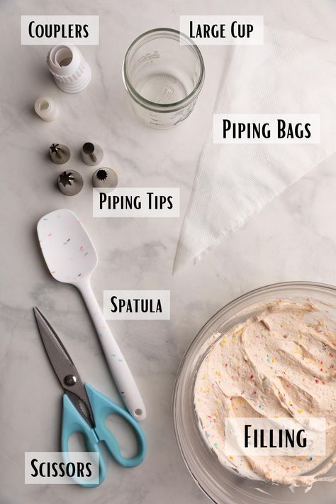 Learn how to use a piping bag with our step-by-step guide covering prep, filling, and techniques for perfect dessert decorations every time. Diy Piping Bag Tips, Diy Piping Bag, Piping Bag, Piping Tips, Dessert Decoration, Perfect Desserts, Step Guide, Piping, Being Used