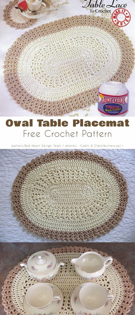 Doily Mat and Placemat Free Crochet Patterns Oval Crochet Doily Free Pattern Table Runners, Crochet Oval Table Mats Free Patterns, Crochet Mats Table Placemat, Crochet Mandala Table Mat Free Pattern, Oval Placemat Crochet Pattern, Crocheted Placemats Patterns, Oval Placemats Patterns, Oval Doily Crochet Pattern Free, Crochet Oval Placemats Free Pattern