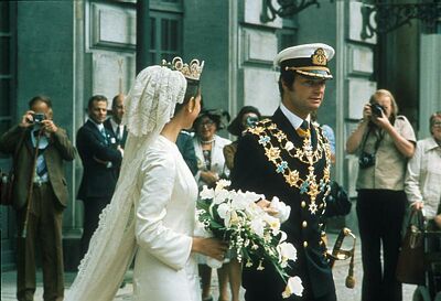 King Carl Gustaf of Sweden and Silvia Sommerlath: June 19, 1976 - The Royal Forums Charles And Diana Wedding, Diana Wedding Dress, Princess Diana Wedding, Prince Charles And Diana, Prinz Charles, Diana Wedding, Princess Diana Family, Princes Diana, Charles And Diana