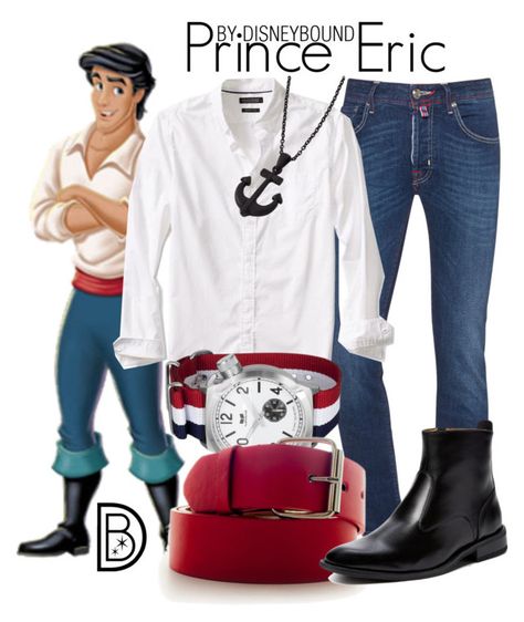 "Prince Eric" by leslieakay ❤ liked on Polyvore featuring Jacob CohÑn, Banana Republic, Vestal, Giorgio Brutini, men's fashion, menswear, disney and disneybound Genderbent Ariel, Bright Wardrobe, Modern Ariel, Disney King, Mermaid Outfits, Little Mermaid Outfit, Disney Character Outfits, Disney Bound Outfits Casual, Male Outfits