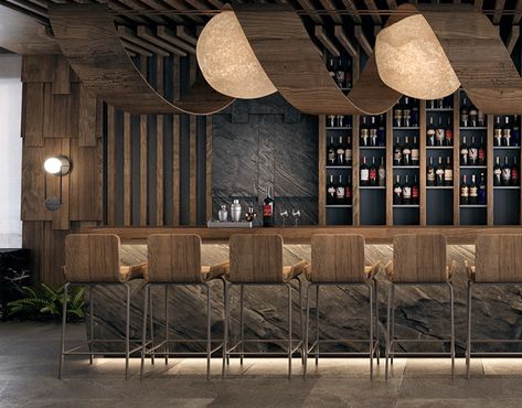 Bar Space Design, House Bar Interior Design, Bar Design Restaurant Lounge, Rustic Bar Design, Restaurant Bar Design Ideas, Vintage Bar Design, Restaurant Bar Ideas, High End Bar, Bar Area Design