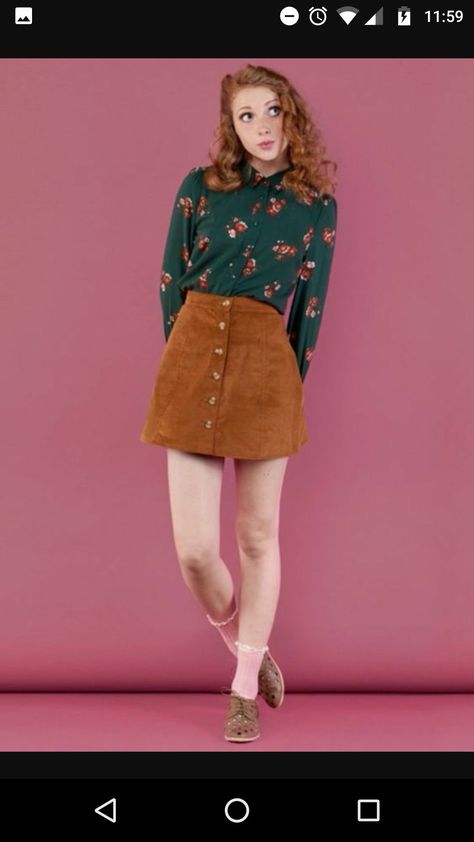 title Requests open ~~~~~~~~~~~~~~~~~~~~~~~ Ranking: 1/23/18 #580 i… #random #Random #amreading #books #wattpad Tan Corduroy Skirt Outfit, Corduroy Outfits Womens, Button Up Shirt And Skirt Outfit, Corduroy Skirt Outfit, Vintage Outfits 90s, Button Front Skirt, Pattern Skirt, Button Skirt, Pink Socks