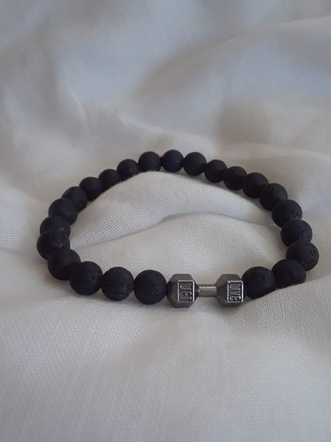 Men's lava rock bracelet Gift Bracelets With Natural Lava Stones, Lava Rock Bracelet For Men, Hand-strung Lava Stone Bracelet For Gift, Casual Hand-strung Lava Stone Beaded Bracelets, Hand-strung Lava Stone Bracelets, Lava Rock Bracelet, Lava Bracelet, Men Beach, Lava Rock