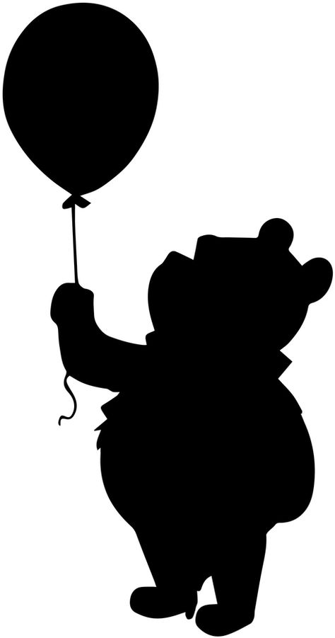 Pooh and Balloon FREE SVG and PGN File NO CONVERSION, Craft, DIY, Disney, Cricut, Silhouette, Cut, Image, Disney Stencils Templates, Disney Silloettes, Disney Cricut Ideas, Eeyore Silhouette, Disney Cricut Free, Disney Cricut Svg, Disney Silhouettes Svg, Disney Silhouette Painting, Disney Character Silhouettes