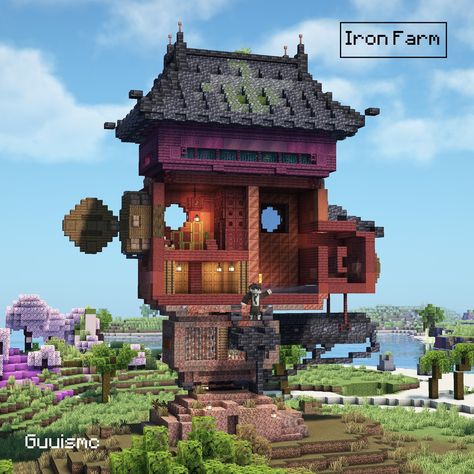 Steampunk Temple IF Iron farm won't look bad if you have a creative mind Download This build on my patreon - Link in bio Built on @bakery_builders #minecraft #minecrafthouse #minecraftideas #minecraftbuilds Iron Farm, Minecraft Inspo, Minecraft Stuff, Minecraft Projects, Minecraft Ideas, Creative Mind, Minecraft Houses, Minecraft, Link In Bio