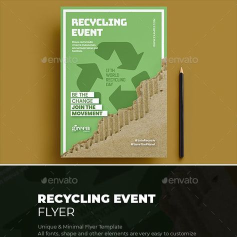 Recycling Poster Ideas Graphic Design, Paper Recycling Poster, Recycle Poster Design, Environment Campaign, Environmental Poster, Loon Tattoo, Baking Wallpaper, Sustainability Design, Sustainability Report