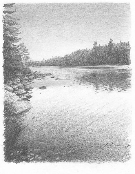 Lake Martin - Sean of the South Lake House Sketch, Lake Pencil Drawing, Lake Sketch Pencil, Water Shading, Lake Sketch, Community Images, Landscape Studies, Nature Composition, Picture Ledges