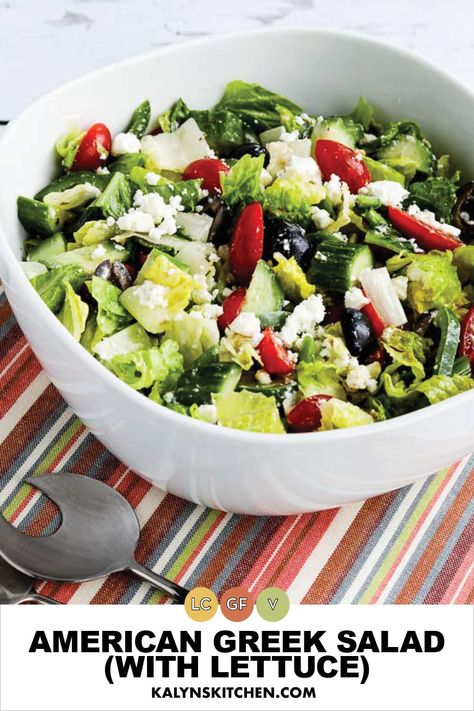 Greek Salad With Lettuce, Greek Sandwich, Salad With Lettuce, Keto Veggies, Homemade Dressings, Lettuce Salad Recipes, Keto Salads, Keto Appetizers, Super Salads