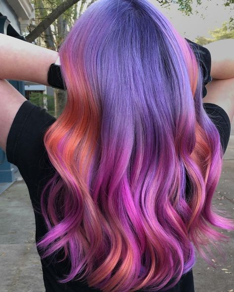 Coral Hair, Magenta Hair, Colored Hair, Hair Collection, Hair Colorist, Artistic Hair, Hair Painting, Mermaid Hair, Rainbow Hair