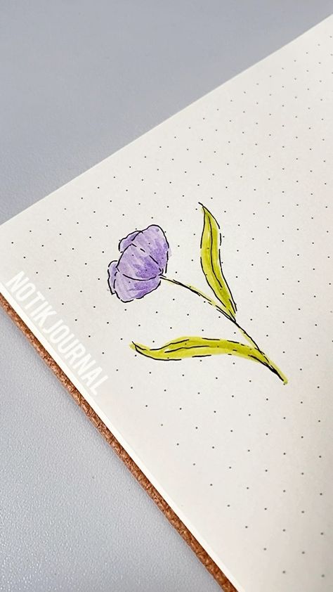 Purple Watercolor Art, Crocus Doodle, Purple Flower Drawing, Purple Drawings, Purple Doodles, Purple Bullet Journal, Purple Crocus Flower, Purple Sketch, Purple Drawing