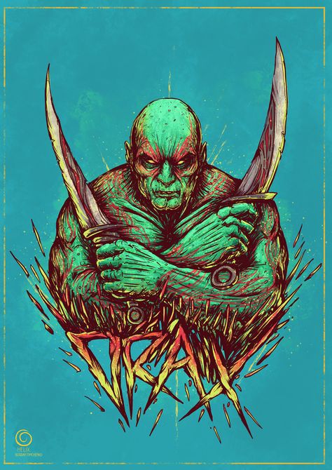 Guardians Of The Galaxy Drawing, Drax Guardians Of The Galaxy, Galaxy Drawing, Marvel Universe Art, Galaxy Drawings, Geek Poster, Drax The Destroyer, Univers Marvel, The Destroyer