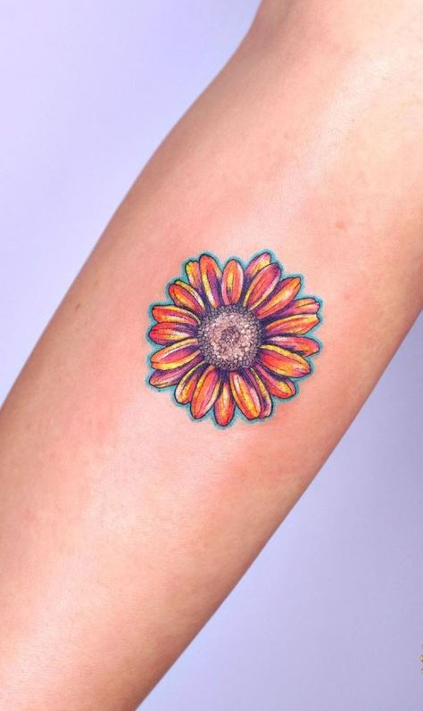 Orange Flower Tattoo Red Orange Yellow Tattoo, Orange Daisy Tattoo, Orange Sunflower Tattoo, Orange Flower Tattoo, Orange Chrysanthemum Tattoo, Orange Gerber Daisy Tattoo, Gerber Daisy Tattoo, Gerbera Daisy Tattoo, Blue Flower Tattoos