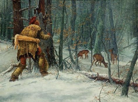 Jackson Hole Art, Woodland Indians, Animal Artists, Cowboy Artists, Western Artwork, Native American Warrior, Native American Paintings, Hunting Art, American Frontier